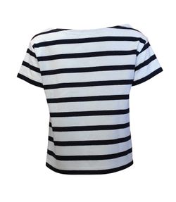 T-shirt enfant rayé marine et blanc