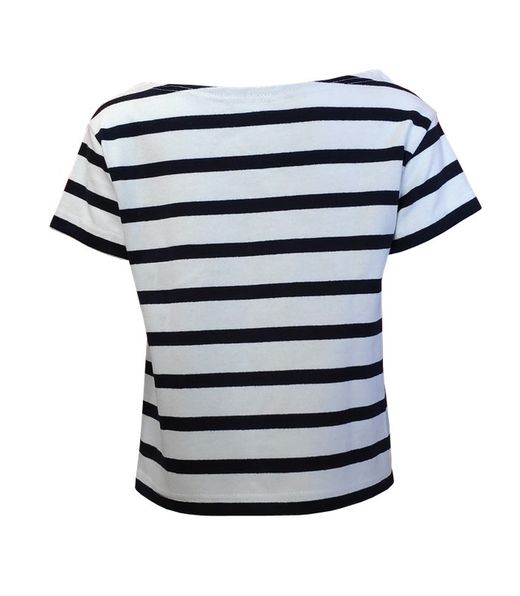 T-shirt enfant rayé marine et blanc