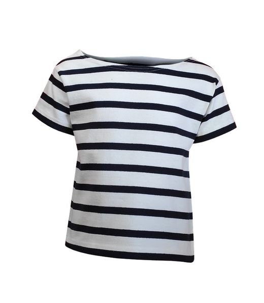 T-shirt enfant rayé marine et blanc