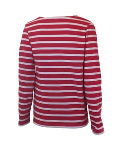 Chemise professionnelle à manches longues pour femmes beige sur rouge