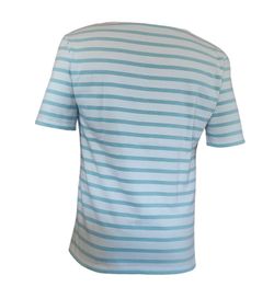 Camiseta professional de màniga curta per a home turquesa i blanc
