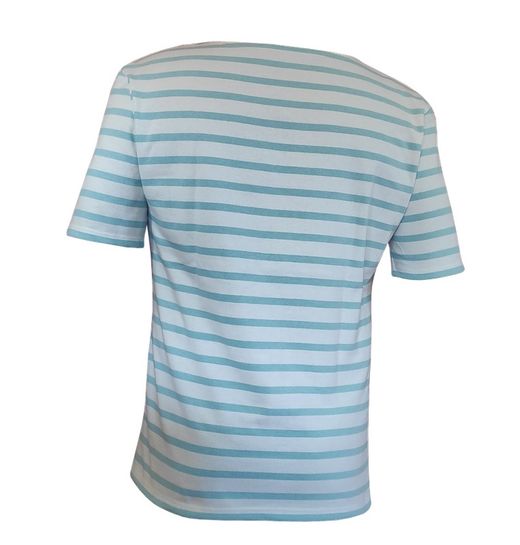 Camiseta professional de màniga curta per a home turquesa i blanc