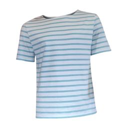 Camiseta professional de màniga curta per a home turquesa i blanc