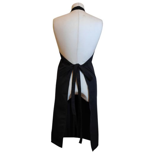 Davantal de cambrer adult complet negre