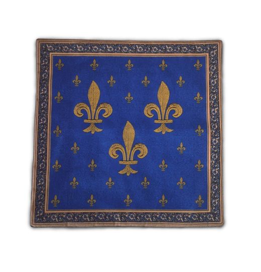 Housse de Coussin Fleur de Lys - Élégance Médiévale pour Canapés et Fauteuils