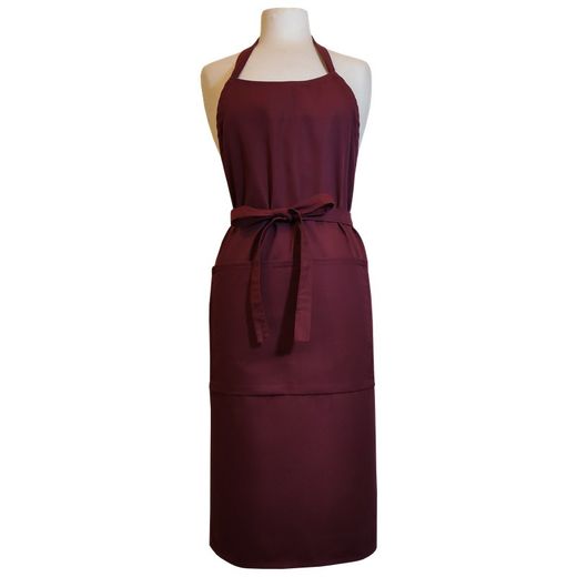 Tablier complet pour artistes adulte bordeaux