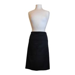 Mitg-davantal personalitzable negre