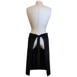 Mitg-davantal personalitzable negre