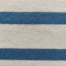 Tissu Jersey moderne Jean sur Beige pour l'été. Largeur 165cm