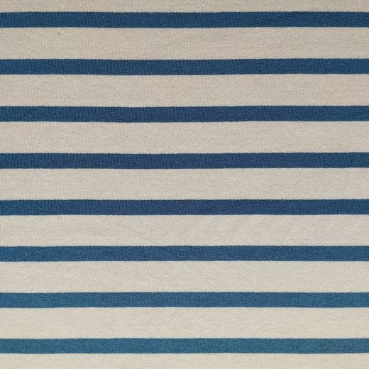 Tissu Jersey moderne Jean sur Beige pour l'été. Largeur 165cm