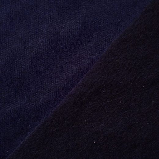 Tissu Sweat Bleu Marine de Qualité 310g. Largeur 165cm