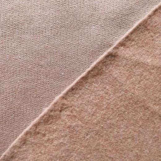 Tissu Sweat Marron Clair – 260g/m² – Largeur 190 cm