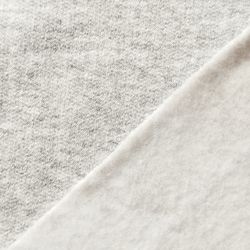 Tissu Sweat Gris Chiné Clair 310g. Largeur 165cm
