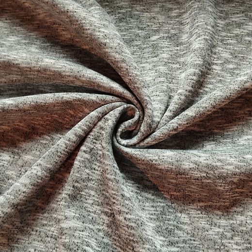 Tissu Molleton Gris Chiné Foncé 260g/m² – Largeur 180 cm