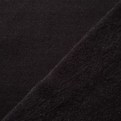 Tissu Molleton Noir 270g pour Sweatshirts. Largeur 165cm