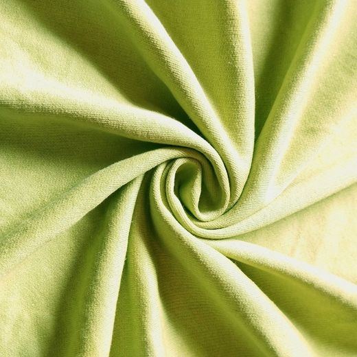 Tissu Molleton Vert Citron 260g/m² largeur 180cm