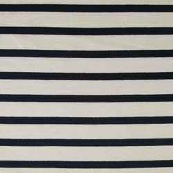 Tissu Jersey à Rayures Bleu Marine et Blanc pour T-Shirts